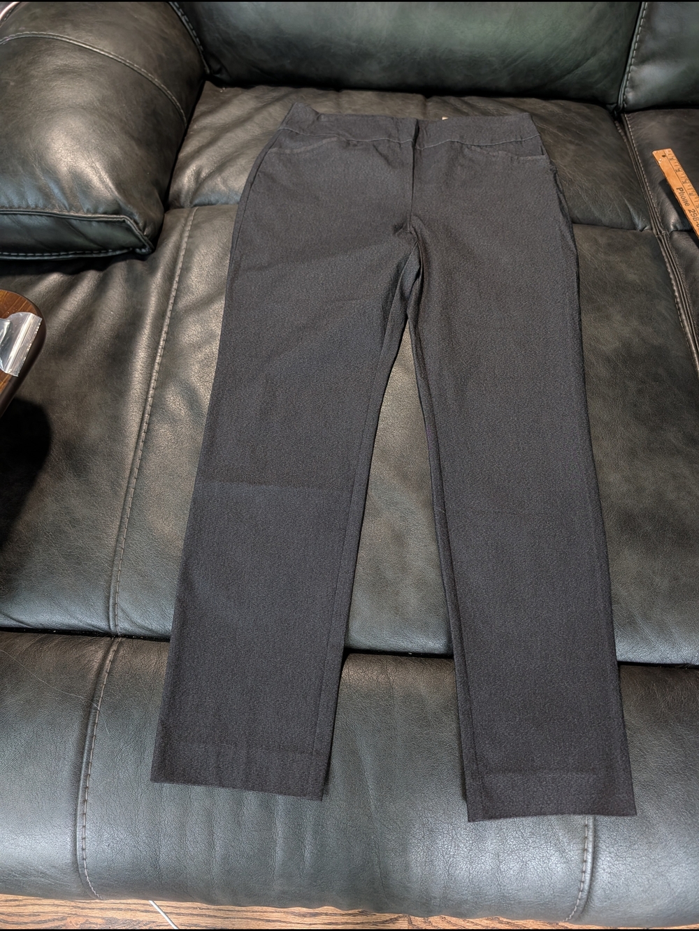 NWT Chico's Perfect Stretch Straight-Leg Pants in Charcoal Gray